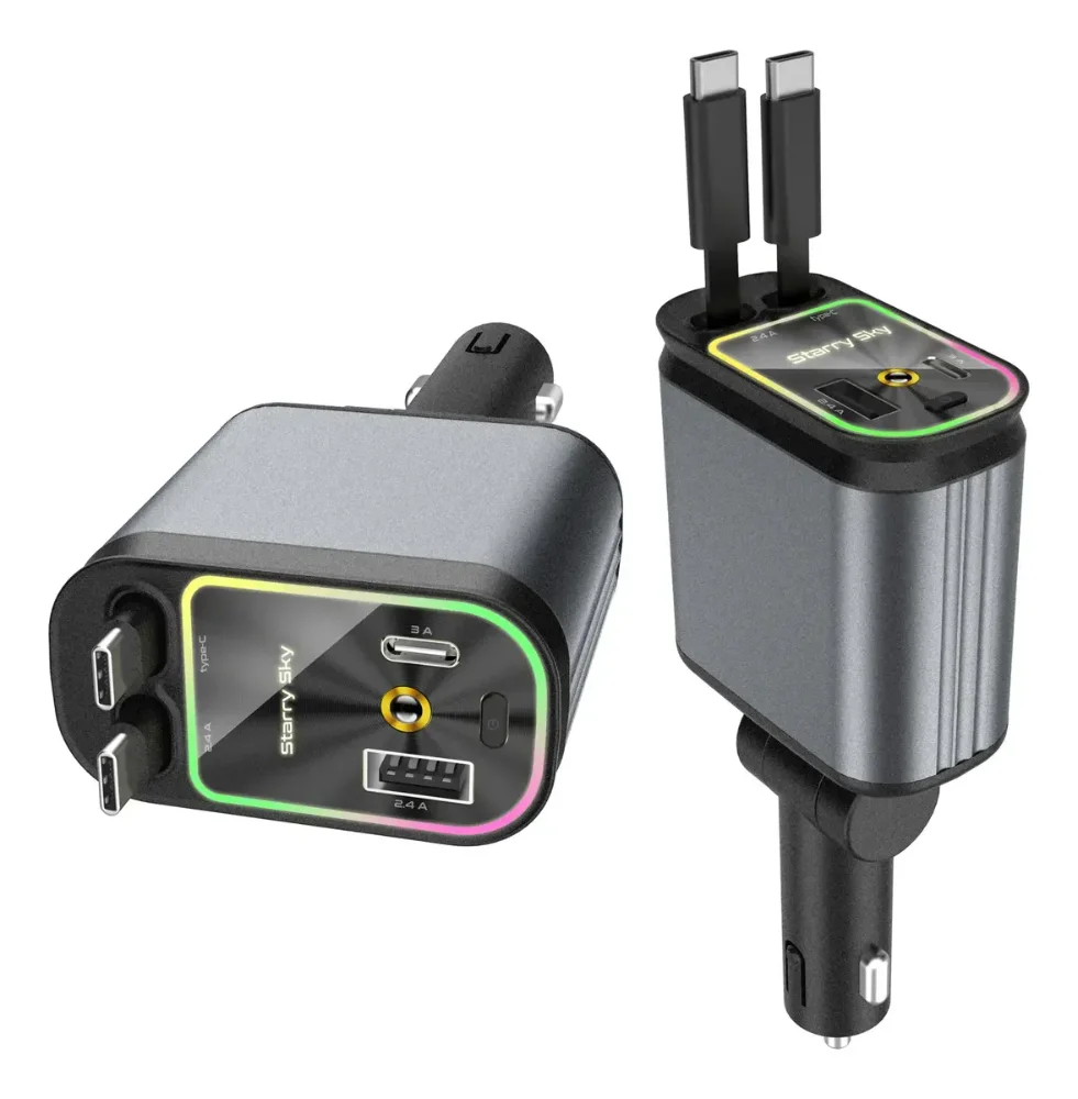 Cargador 12v ROYALCELL 66w 4 en 1