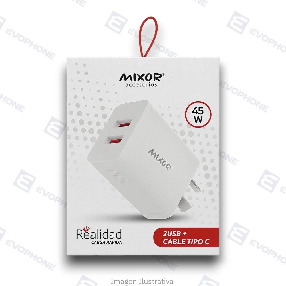 Cargador 220v Micro V8 MIXOR 45W