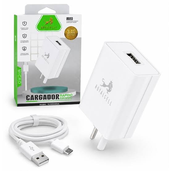 Cargador 220v Micro USB V8 ROYALCELL 3.4
