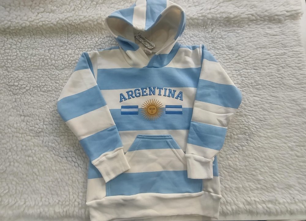 BUZO ARGENTINA CON CAPUCHA