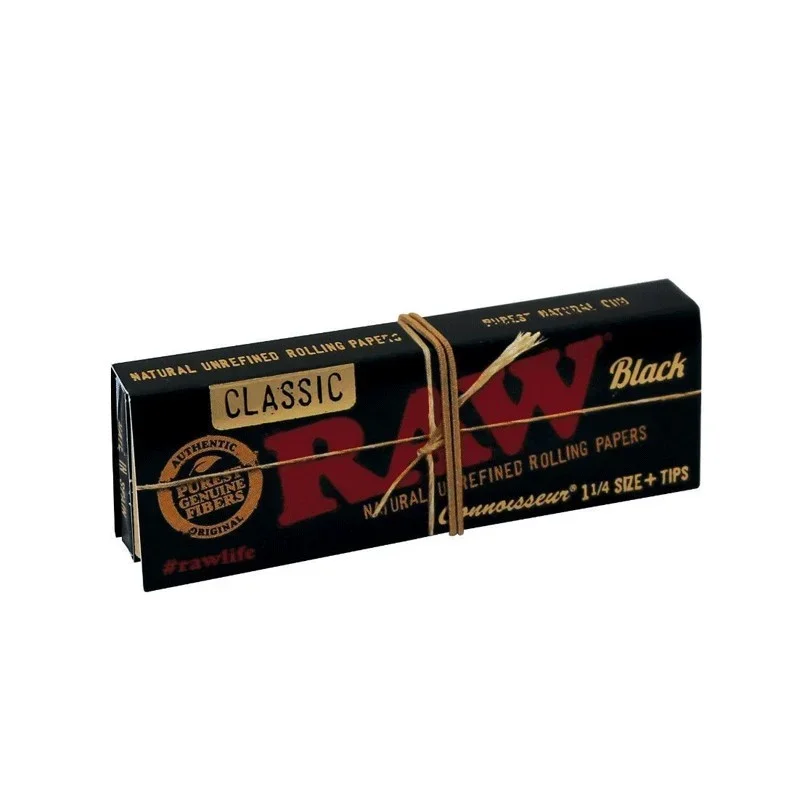 Raw Black + Tips 1 1/4
