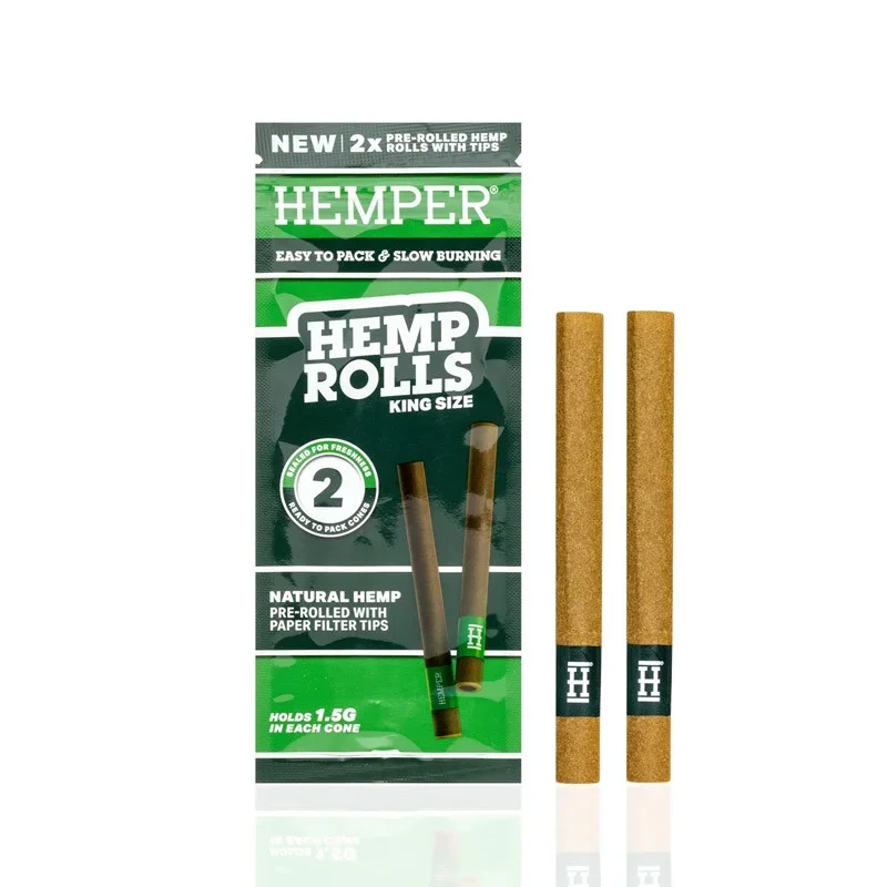 blunt wrap Hemper Roll + Glass Tips KS x2