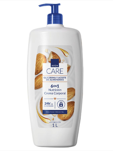 CREMA AVON 1L EXTRACTO DE ALMENDRAS