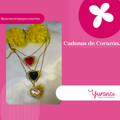 CADENA DE DAMA CORAZON