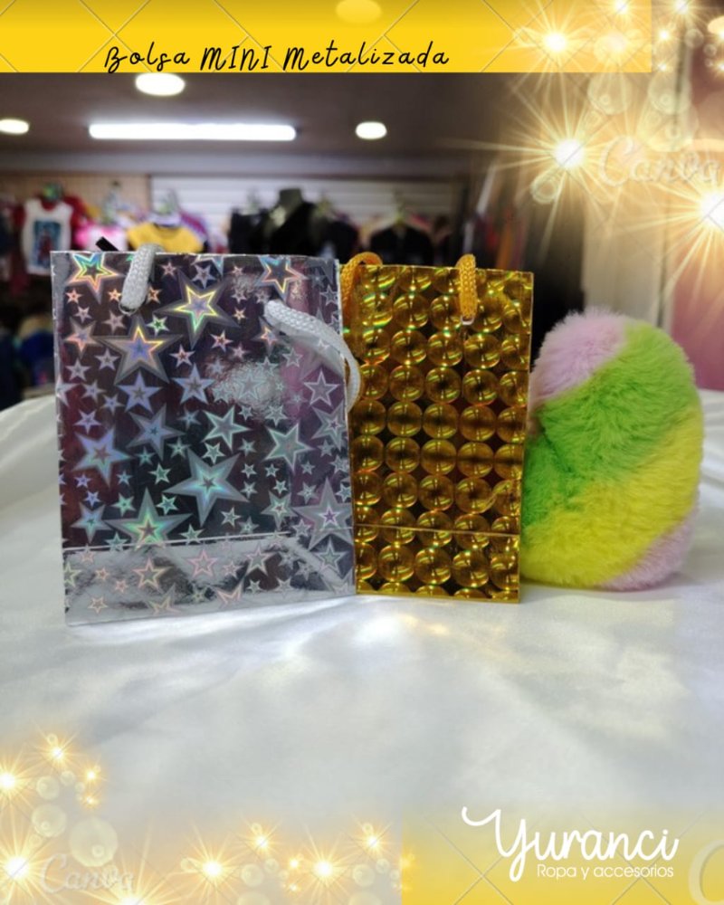 BOLSA DE REGALO METALZADA PEQUEÑITA