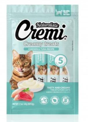 Cremi Creamy Treats Receta De pollo y atun 60gr