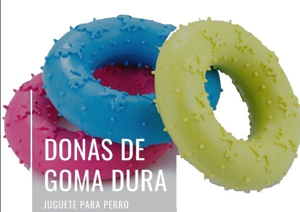 Dona de goma dura juguete llanta, aro