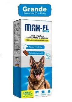 Max FL Tab X1 (20 a 40kg) Antiparasitario Perros