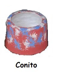 Conito chico Comedero de cemento 10x7.5cm