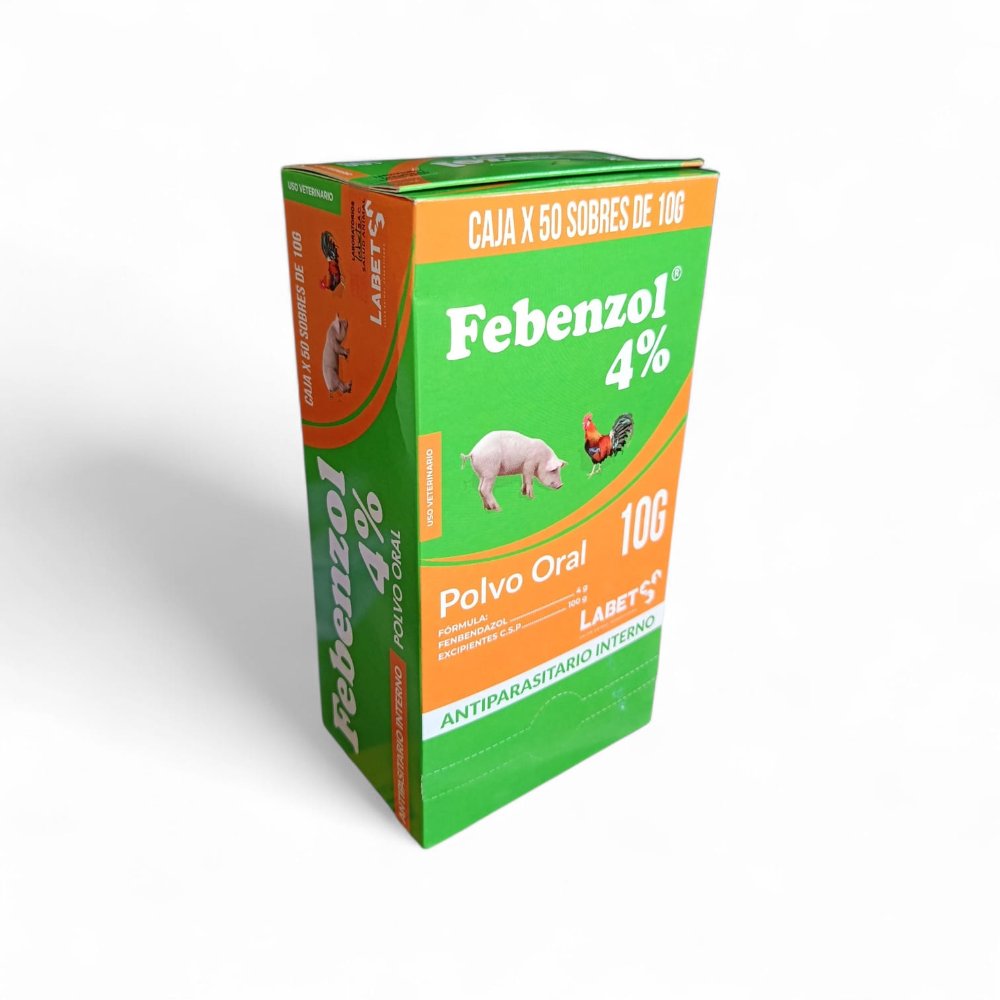 Febenzol 4% antiparasitario interno 10gr x 50 sobre - Labet