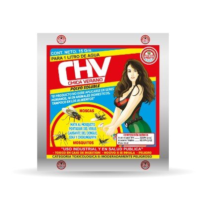 Chica Verano Polvo Soluble (Mosca, mosquitos - Celeste) 15gr