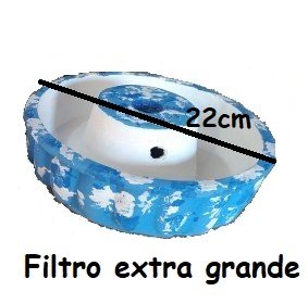 Filtro extra grande Comedero de cemento 22cm