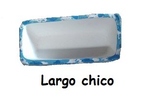 Largo chico Comedero de cemento 19x7.5cm