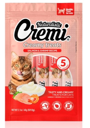 Cremi Creamy Treats Receta De salmon y camarones 60gr