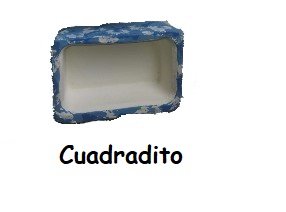 cuadradito normal Comedero de cemento 14.5x9.5cm