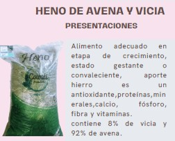 HENO MIX DE AVENA Y VICIA 1KG - Colbali