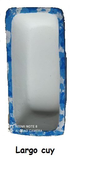 Largo cuy Comedero de cemento 22x10cm