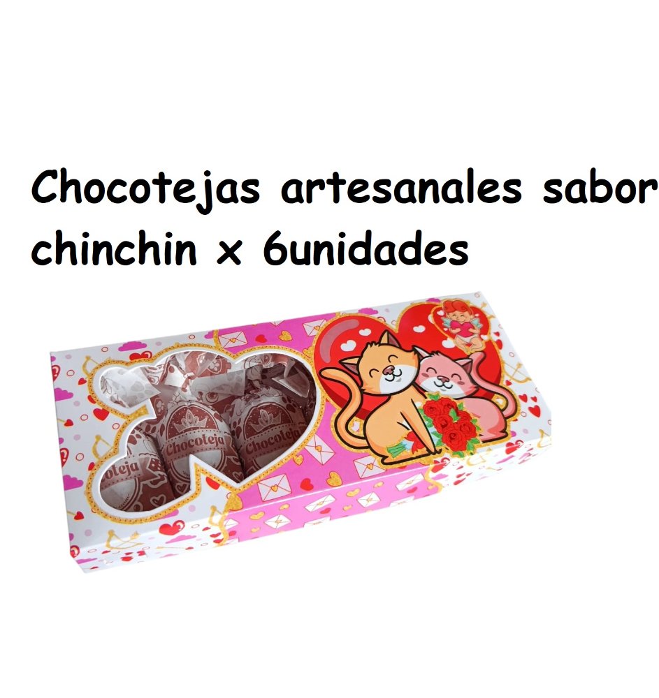 Chocotejas artesanales sabor chinchin x 6unidades