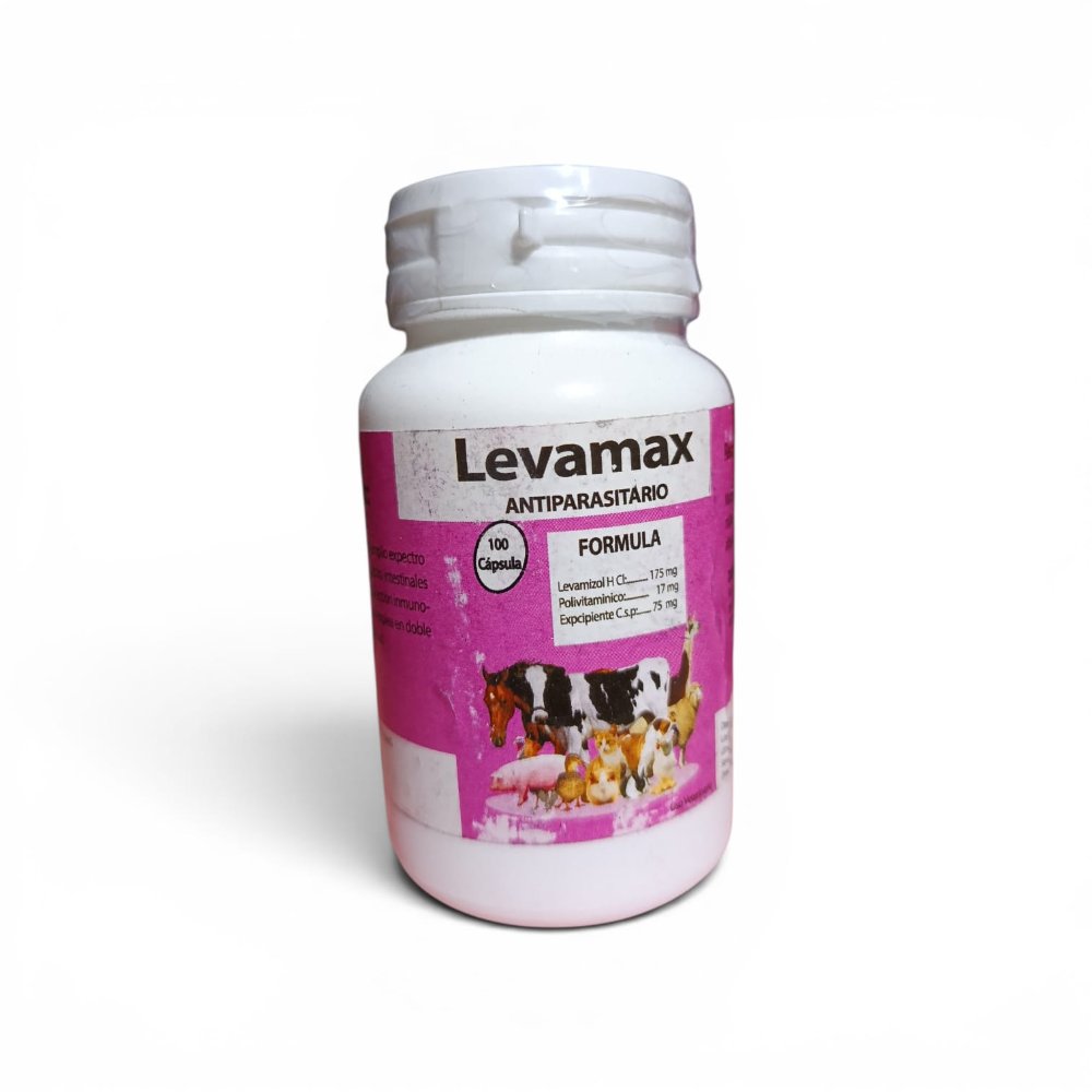 Levamax antiparasitario frasco x 100 cap - Maxvet