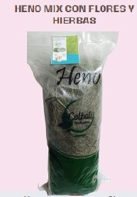 HENO MIX  AVENA CON HIERBAS Y FLORES 1KG - Colbali