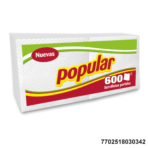 Servilleta Popular X600