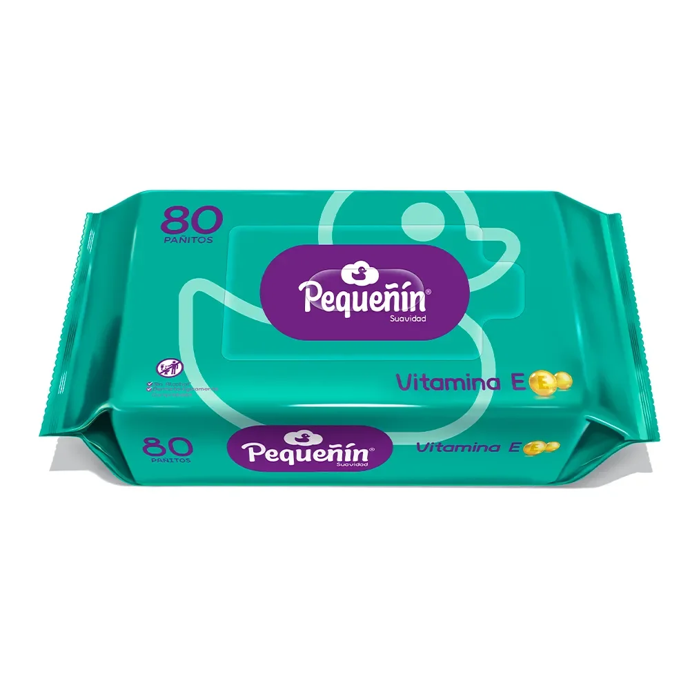 Pañitos pequeñín vitamina E x80unds