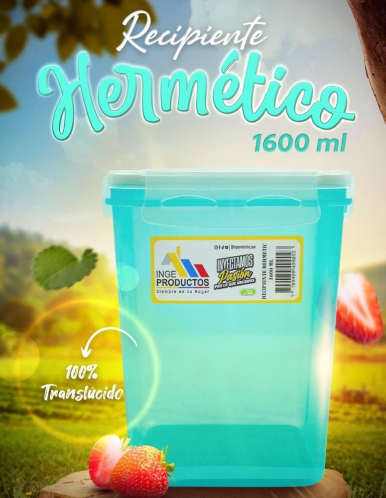 Recipiente hermético 1600ml