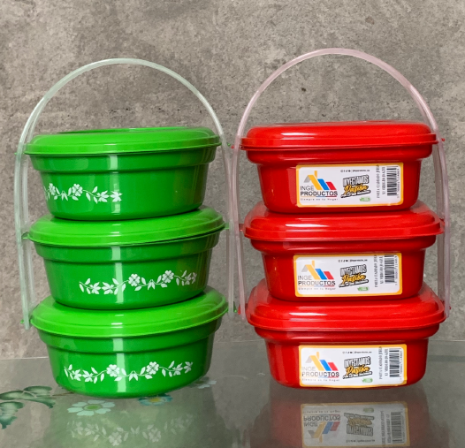Porta comidas x3