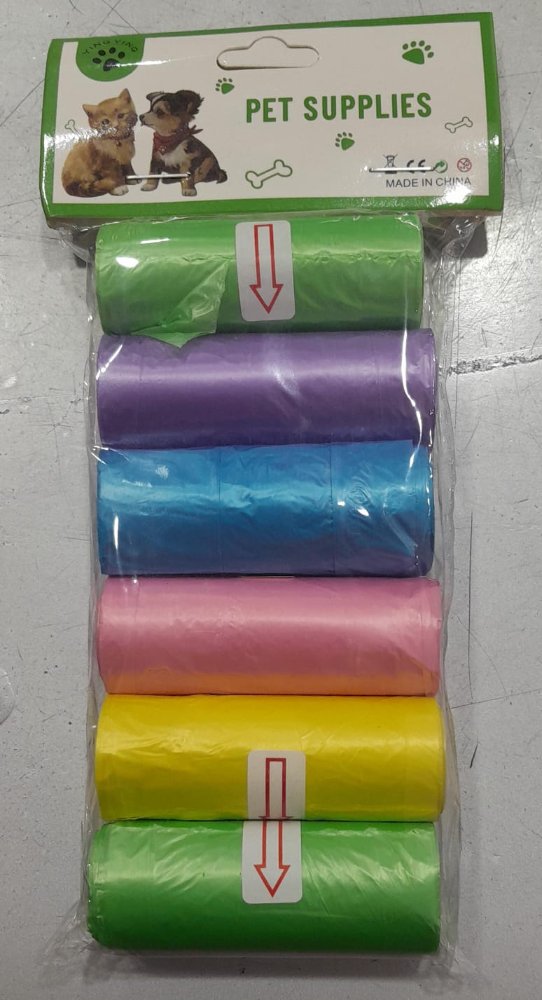 Bolsa x6 paquetes  para recoger popo perros
