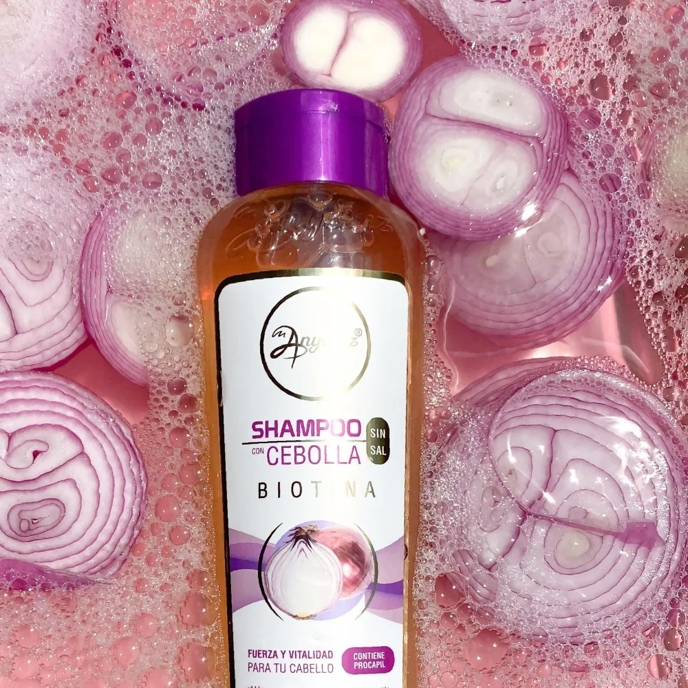 Shampoo Anyeluz con cebolla