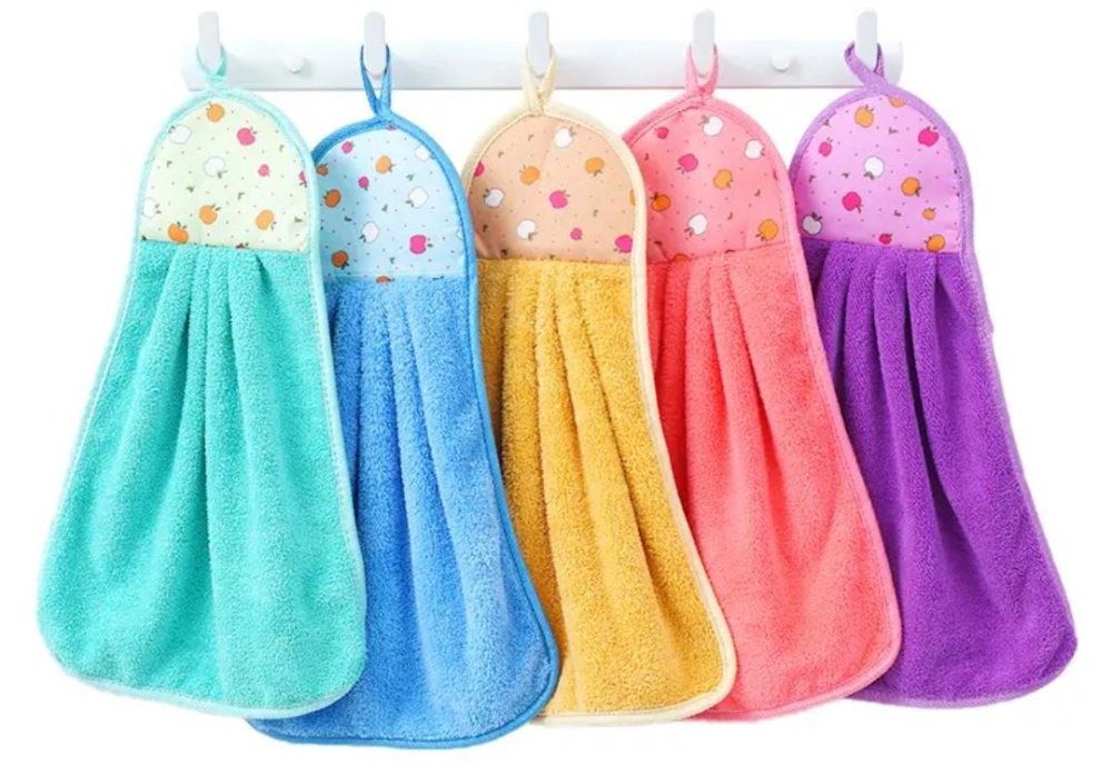 Toalla de cocina con anilla para colgar