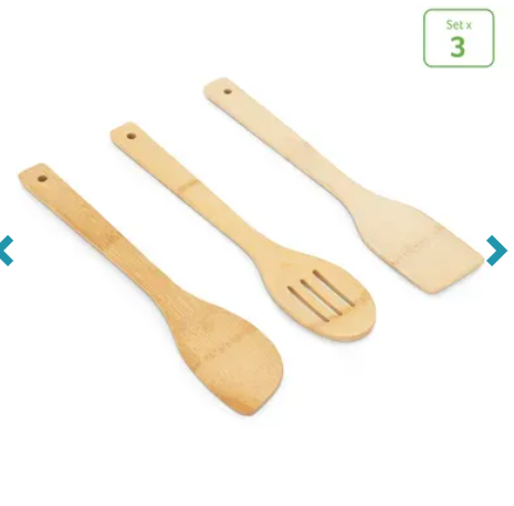 Cucharas de palo x3