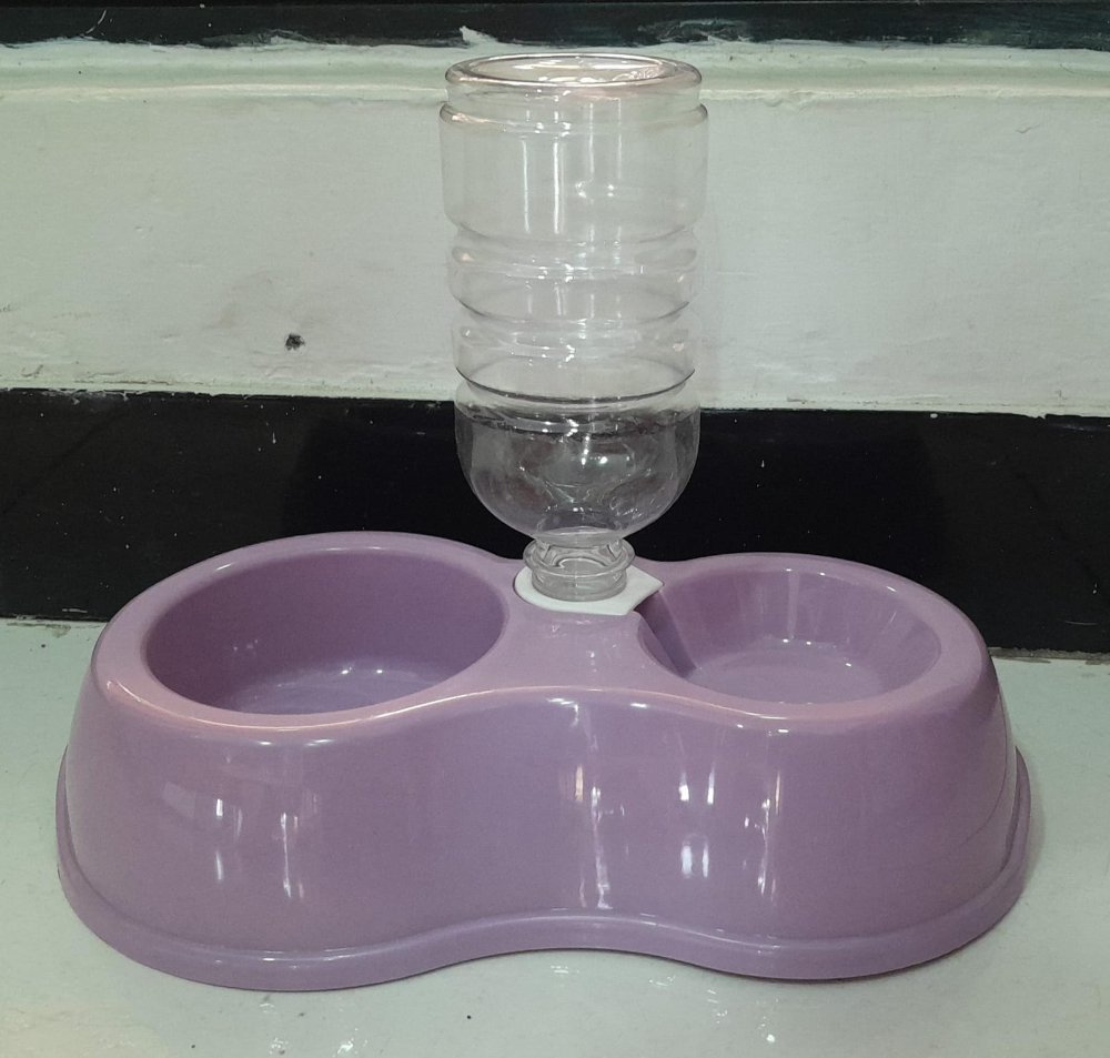 Comedero con dispensador agua perros y gatos