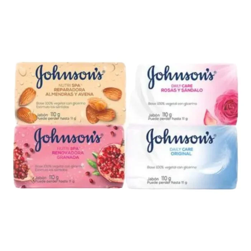 Jabón Jhonsons (Almendras y avena- Original- Rosas y sandalo- áloe y vitamina E)