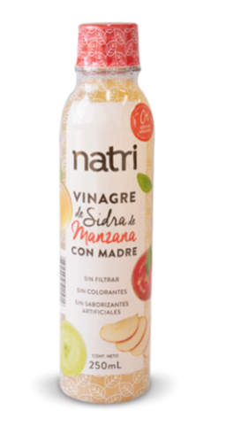 vinagre de manzana x 250 ml