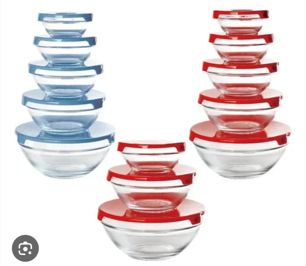 Recipiente de vidrio con tapa x5 Home Elements