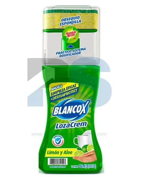 Lavaloza liquido Lozacrem (Limón-aloe) x850ml