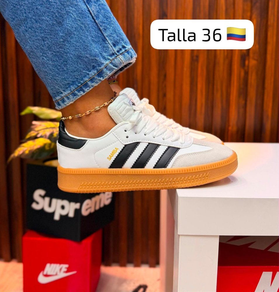 Adidas Samba OG - Dama "Cloud White/Core Black/Gum"