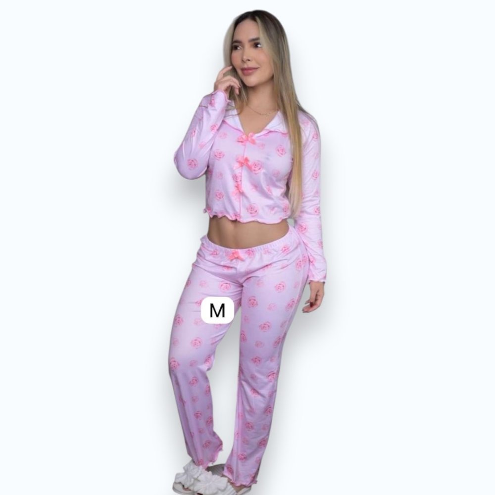 PIJAMA PANTALON MANGA LARGA