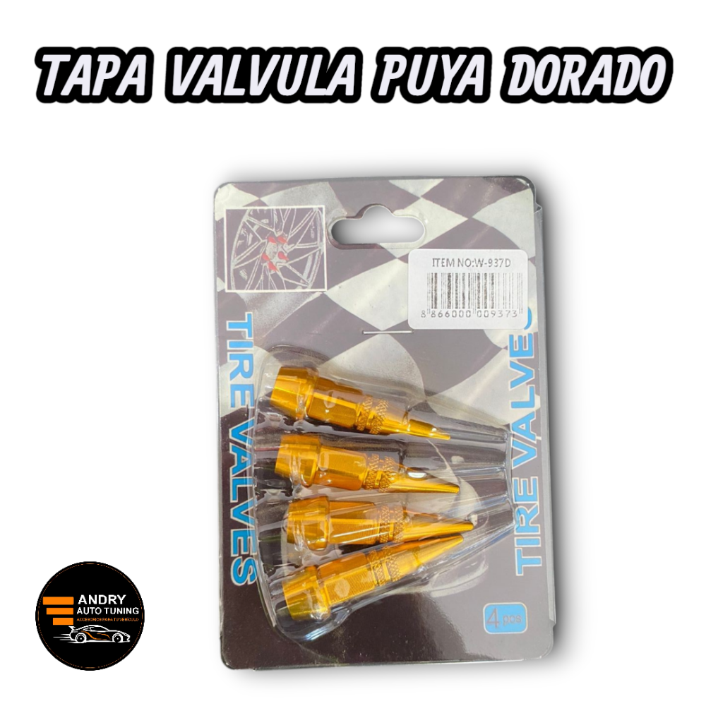 TAPA VALVULA PU DORADO