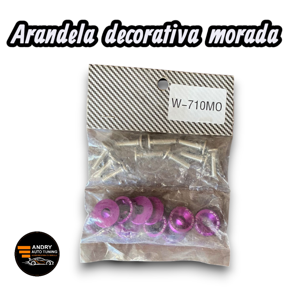 Arandela  decorativa  morada