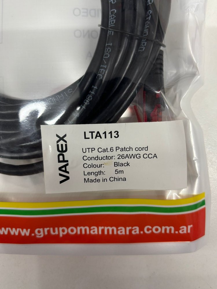 Cable de Red 5m Cat 6