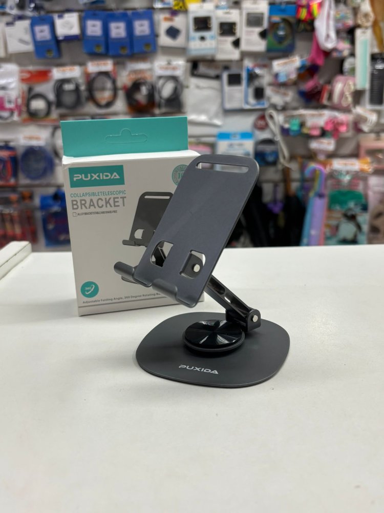 Soporte de mesa para celular metalico comn rotacion Puxida sp-02