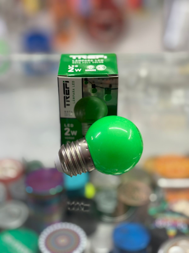 Foco 2w verde para guirnalda