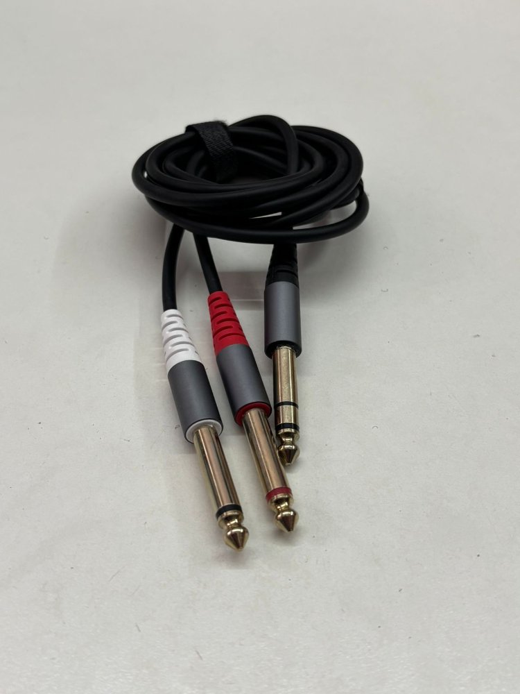 Cable 2 6.5 mm mono a 6.5 mm stereo