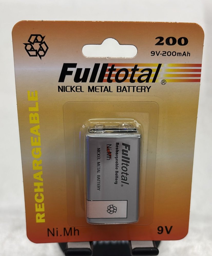 Batería 9v recargable Fulltotal 200 mah