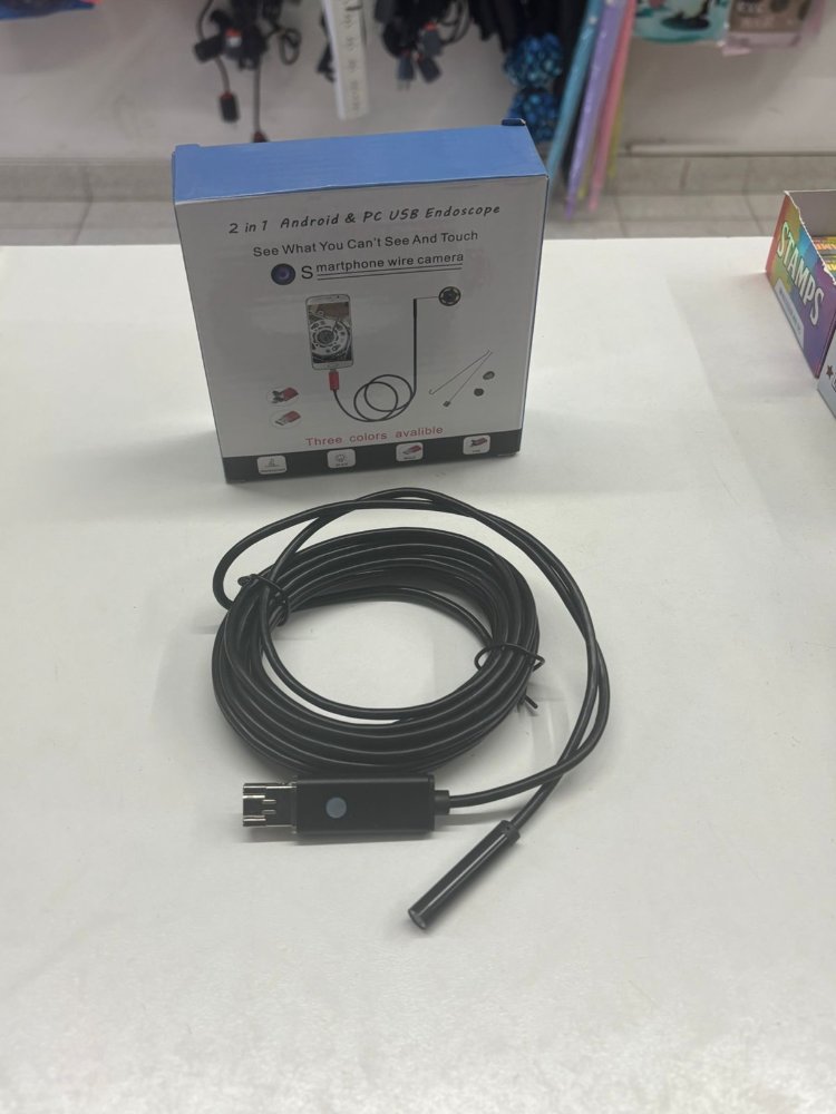 Camara endoscopica mini 5 metros. Android o PC a USC con luz