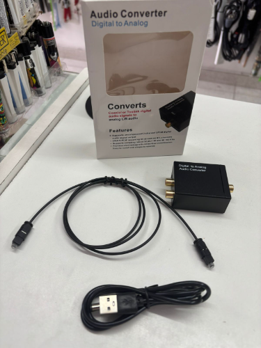 Conversor optico audio digital a analogico con salida auxiliar