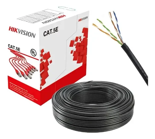 Cable UTP Cat5E exterior Hikvision 100% cobre / METRO
