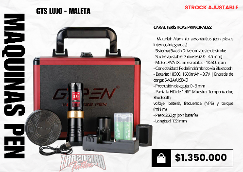 MAQUINA GTS LUJO
